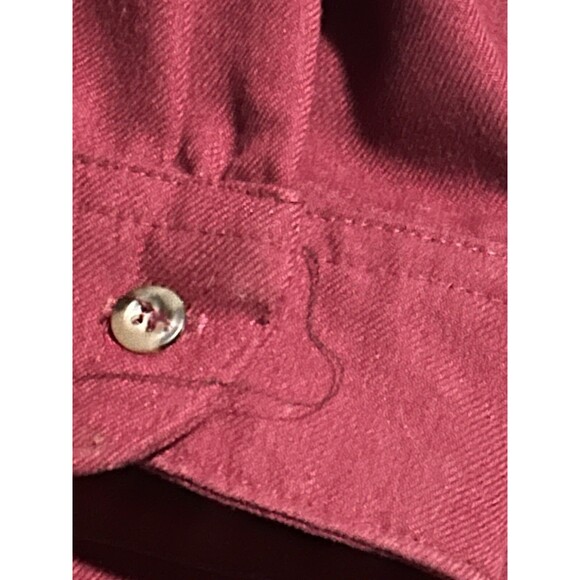 Vintage shirt Walls long sleeve mens chest 42-44 Large Regular burgundy - Picture 6 of 11
